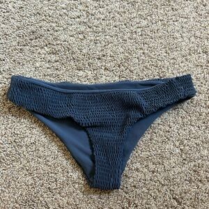 Tori Praver Swimwear Dark Grey Bikini Bottoms - Size Small